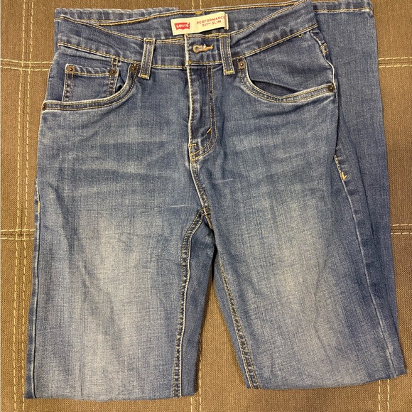 Levi's Boys 511 Slim Classic Straight Blue Jeans - Picture 1 of 5